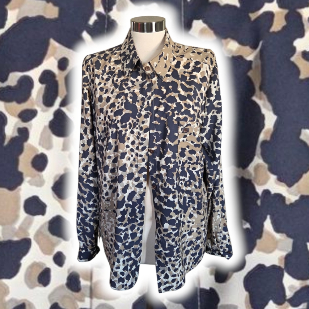 Prive Black and Tan Patterned Shirt